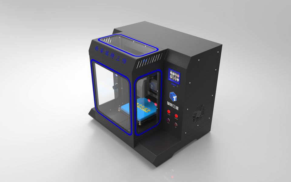 西安子竹工业产品设计之产品结构设计案3D打印机1