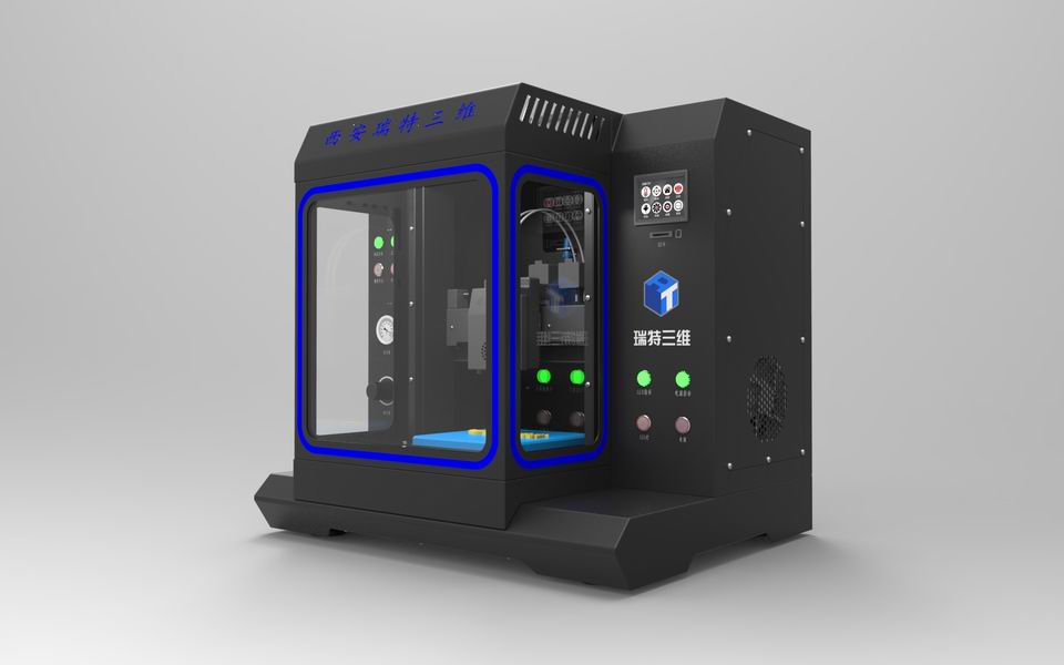 西安子竹工业产品设计之产品结构设计案3D打印机1